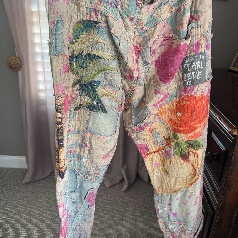 Magnolia Pearl Multicolor Patchwork Cropped Pants